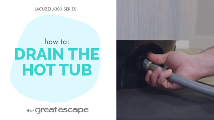 How to: Drain the Hot Tub Jacuzzi J-300 Series