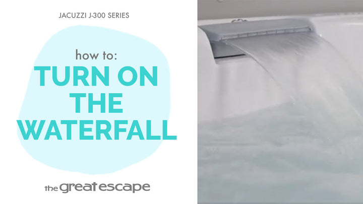 Hot to: Turn on the Waterfall Jacuzzi J-300 Series