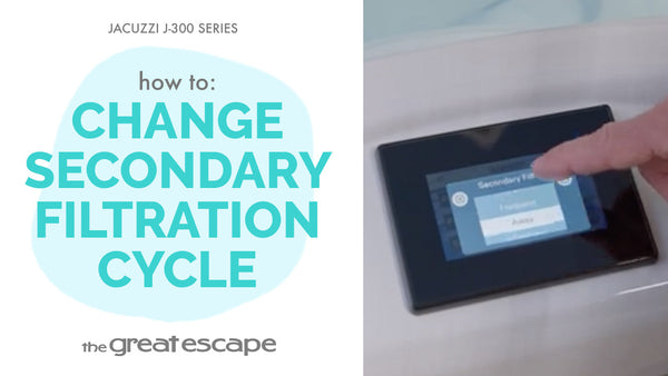 How to: Change Secondary Filtration Cycle Jacuzzi J-300 Series