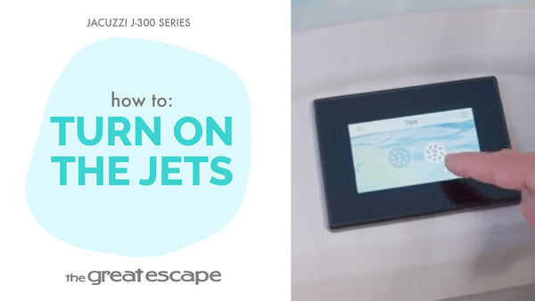 How to: Turn on the Jets Jacuzzi J-300 Series