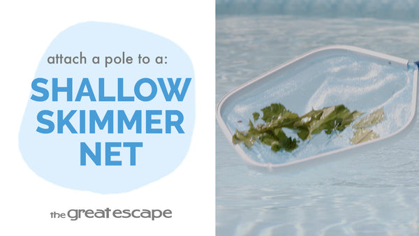 Surface Sweep: Effortless Pool Cleaning with a Shallow Skimmer Net