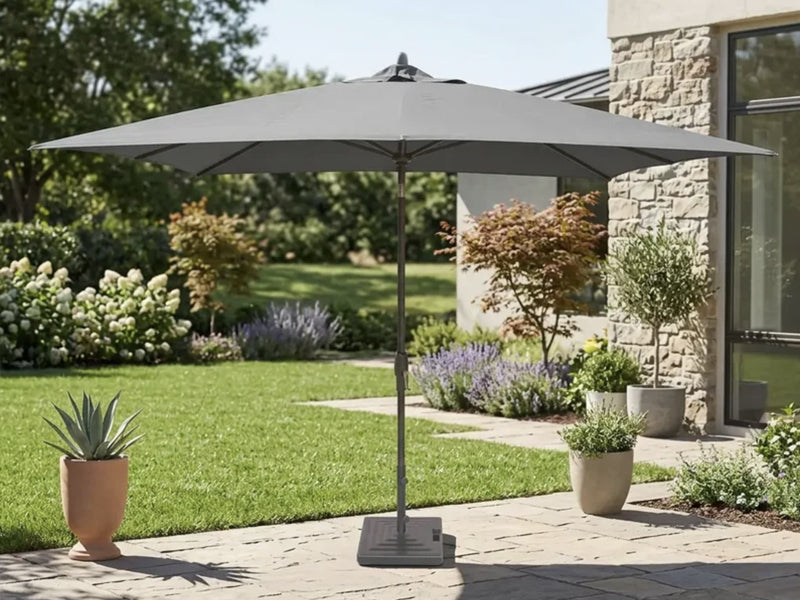 at leisure patio umbrellas 10 FT Umbrella | 360 Swivel & Tilt, 8 Fiberglass Ribs, Cross Base The PURPLE LEAF 15 FT Patio Market Umbrella 10-Foot Patio Offset Cantilever Umbrella