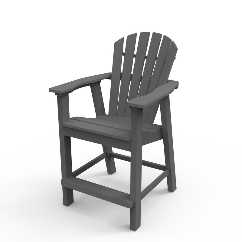 Picture of Shellback Balcony Adirondack Chair W/ Arms in Charcoal