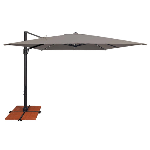 10' Deluxe Square Starlight Cantilever Umbrella - Boulder - The Great Escape