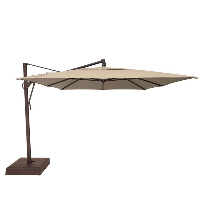 10'X13' Classic Rectangular Cantilever Umbrella - Champagne - The Great Escape