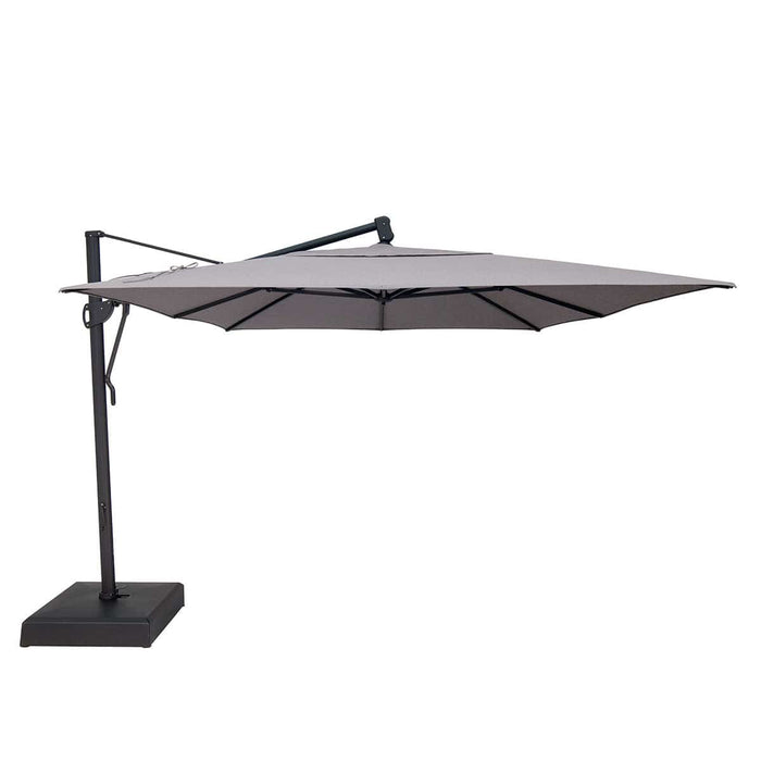 10'X13' Classic Rectangular Cantilever Umbrella - Charcoal - The Great Escape