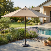 11' Designer Umbrella - Heather Beige - The Great Escape