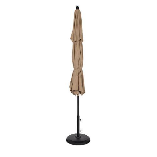 11' Designer Umbrella - Heather Beige - The Great Escape