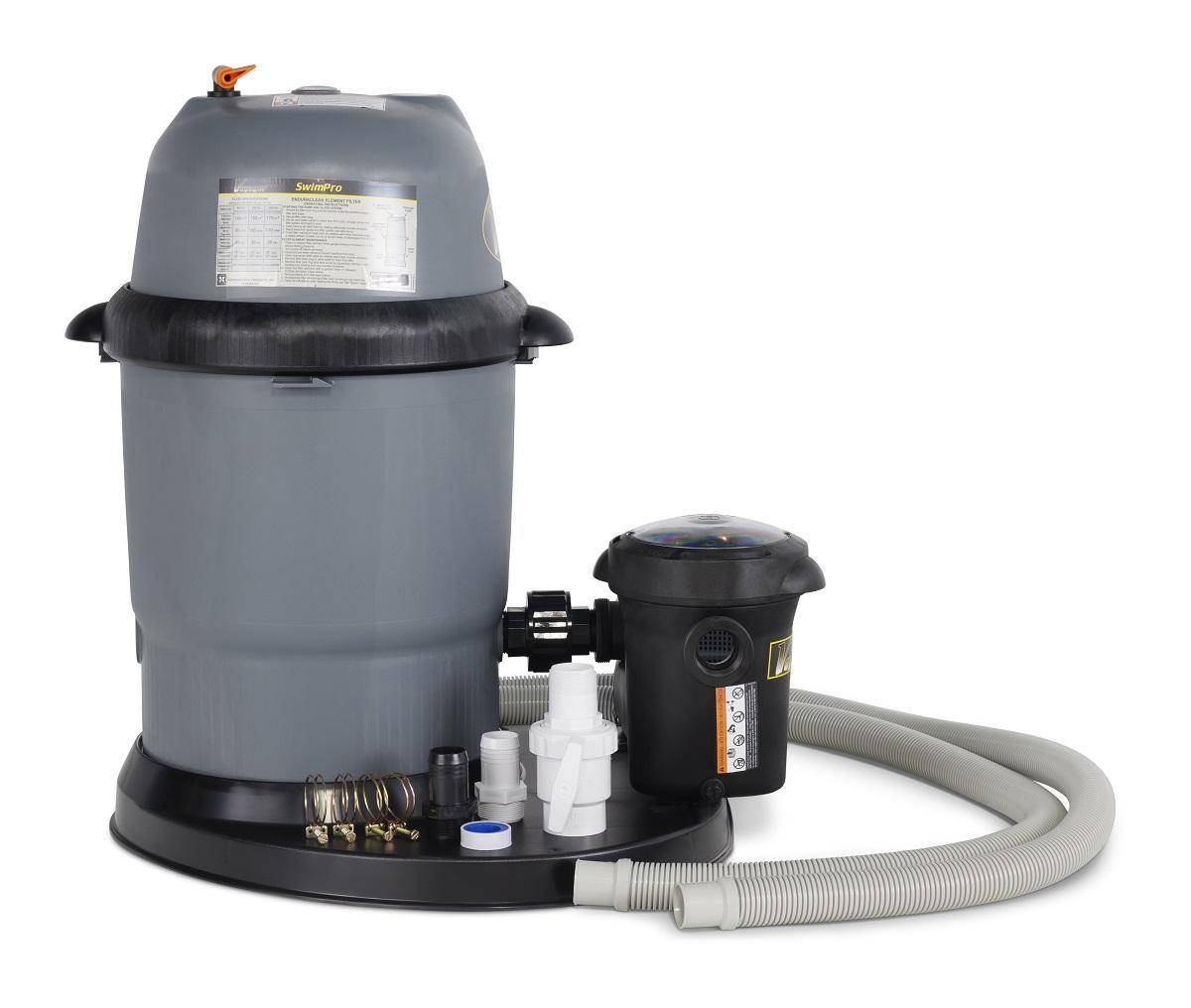 110 Swimpro 2HP 2 Speed Element System W/ Twist Lock Motor, Tank, Base ...