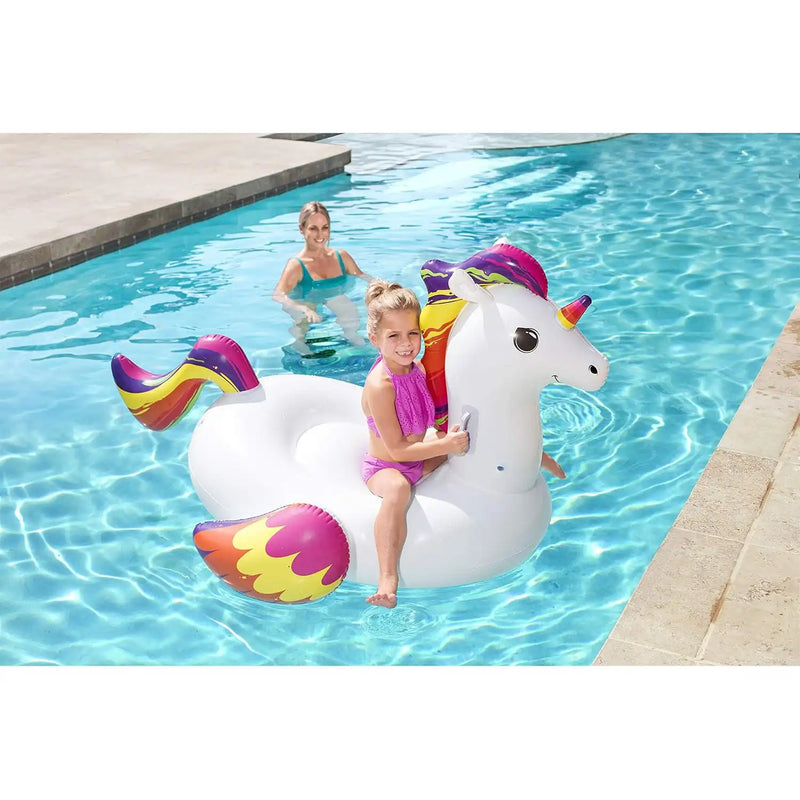 Large Fantasy Unicorn Inflatable Ride On - The Great Escape