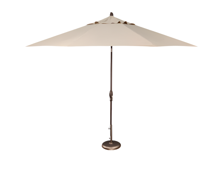 11' Classic Umbrella - Champagne Linen - The Great Escape