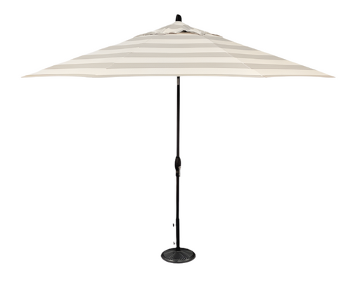 11' Designer Umbrella - New Block Smoke Stripe - The Great Escape