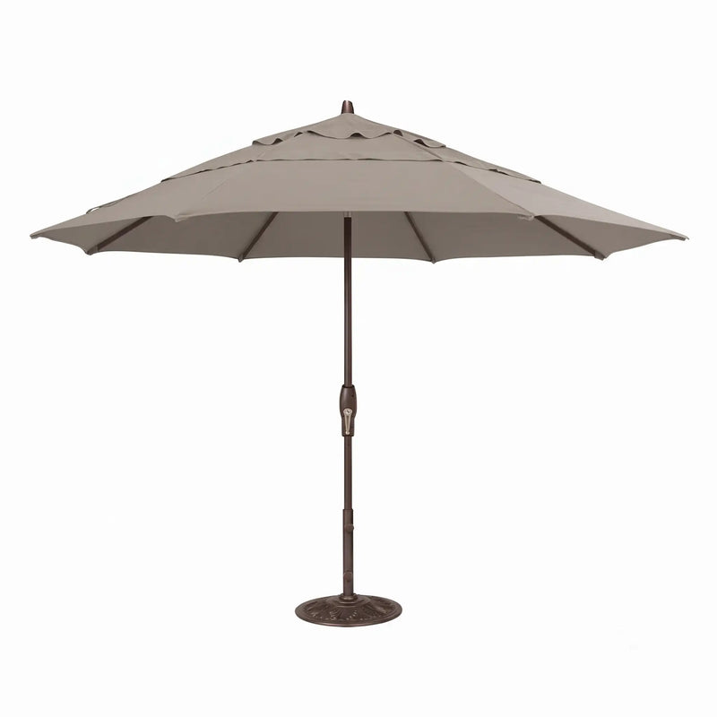 11' Classic Umbrella Champagne Linen - The Great Escape
