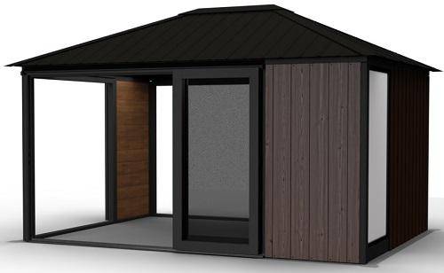 11X14 Timothy Gazebo W/ Screens & Sliding Doors - The Great Escape