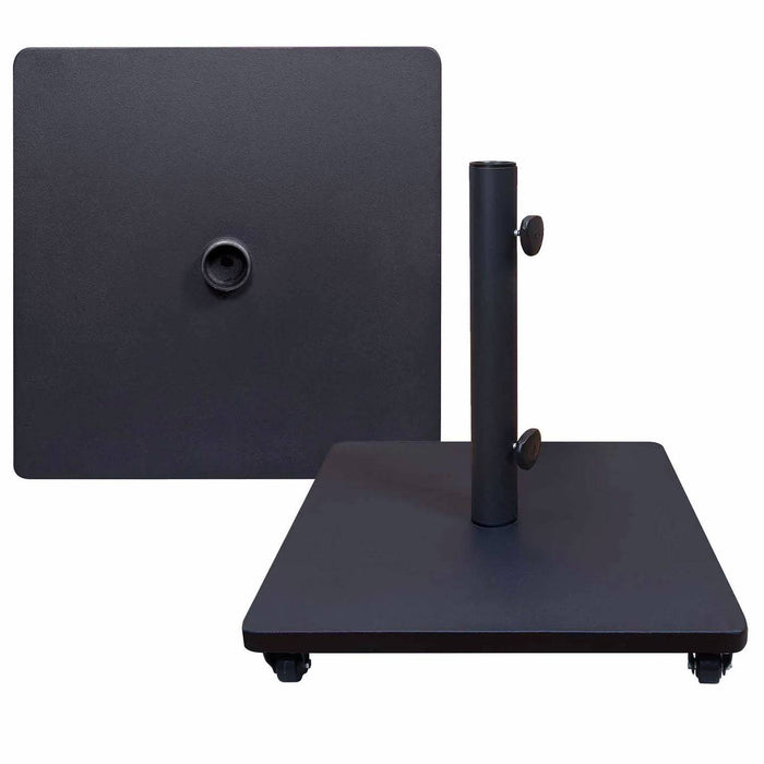 120LB Steel Square Rolling Base - Black - The Great Escape