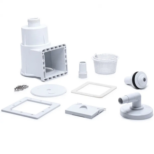 Genuine Hayward Wide Mouth Through The Wall Skimmer W/ Complete Return & Fittings - The Great Escape