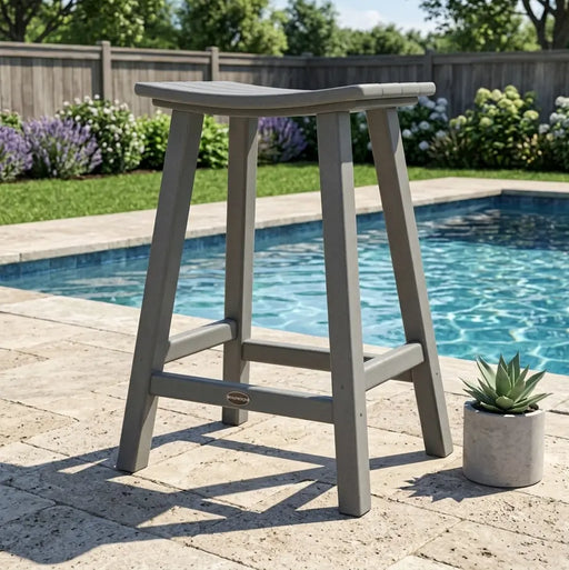 Traditional Saddle Counter Height Stool - The Great Escape