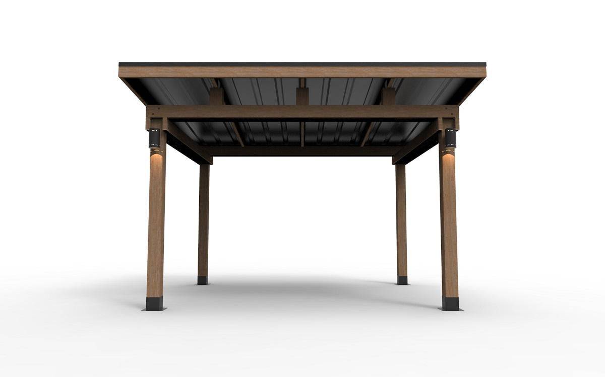 12'x14' Avery Hard Top Gazebo W/ Solar Lights — The Great Escape