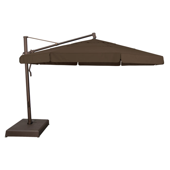 13' Classic Octagon Cantilever Umbrella - Walnut - The Great Escape