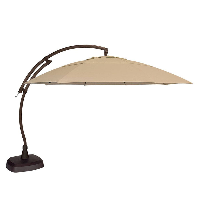 13' Deluxe Octagon Cantilever Umbrella - Sand - The Great Escape