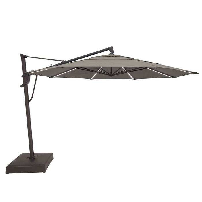 13' Designer Octagon AKZ+ Starlux Cantilever Umbrella - Spectrum Dove - The Great Escape