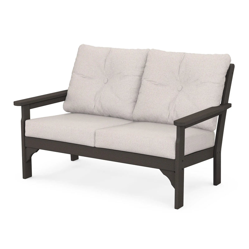 Vineyard Loveseat Vintage Coffee - The Great Escape