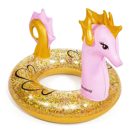 Glitter Seahorse Inflatable Ring - The Great Escape