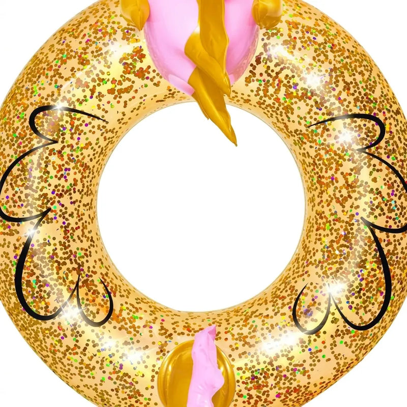 Glitter Seahorse Inflatable Ring - The Great Escape