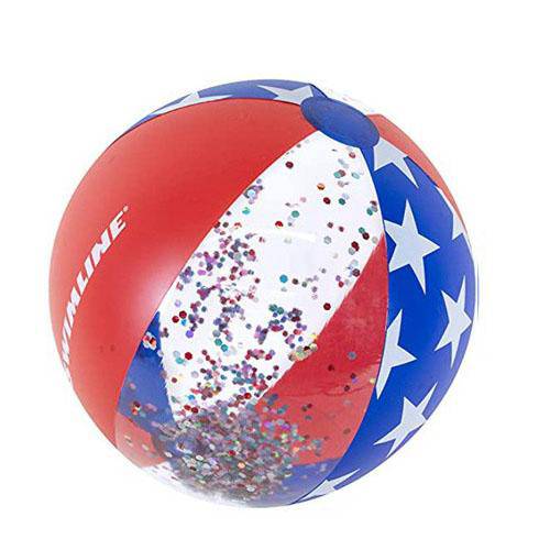 22" Americana Glitter Beach Ball - The Great Escape