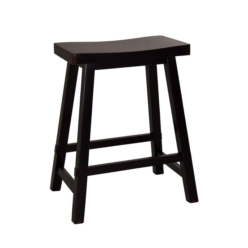 Sawhorse Backless 24" Counter Stool - Black - The Great Escape