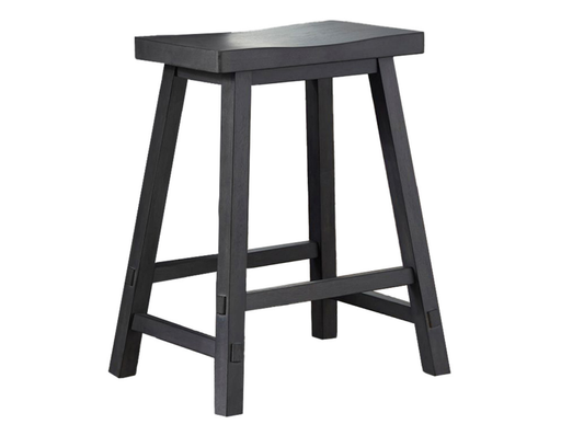 Sawhorse Backless 24" Counter Stool - Slate Grey - The Great Escape