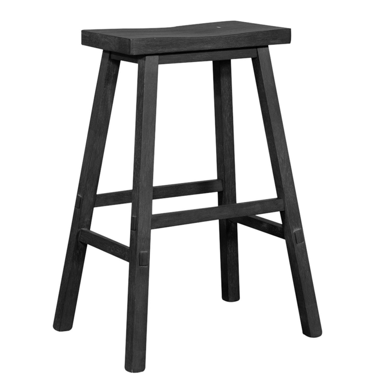 Sawhorse Backless 30" Barstool - Slate Grey - The Great Escape
