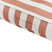 Luxe Lie-On Lounge Tierra Clay Striper - The Great Escape