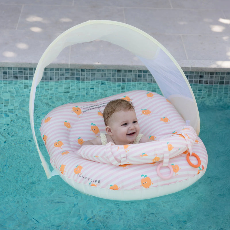 Interactive Baby Float Poppy The Peach Stripe Pink - The Great Escape