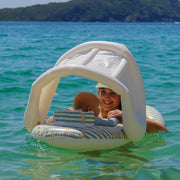 Float Together Baby Seat Duck Sage Stripe - The Great Escape