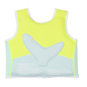 Kids Swim Vest - Salty The Shark Neon Yellow (Size 2-3) - The Great Escape