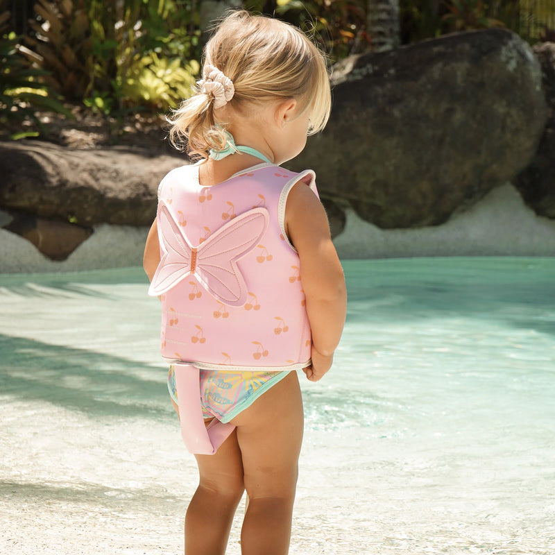 Kids Swim Vest Cotton Candy Pink (Size 2-3) - The Great Escape