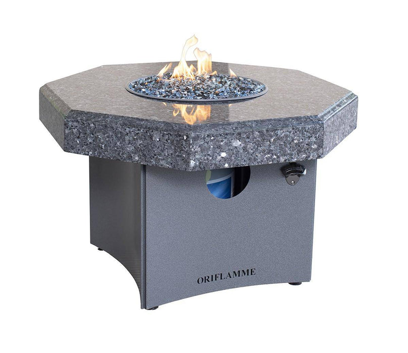 32" Blue Pearl Granite Mini Fire Table W/ Lid - The Great Escape