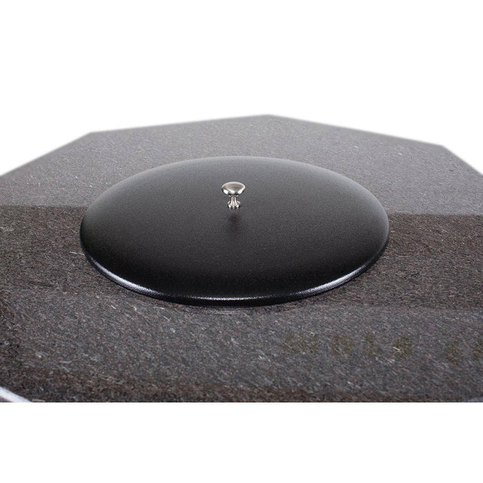 32" Café Granite Mini Octagon Fire Table W/ Lid - The Great Escape