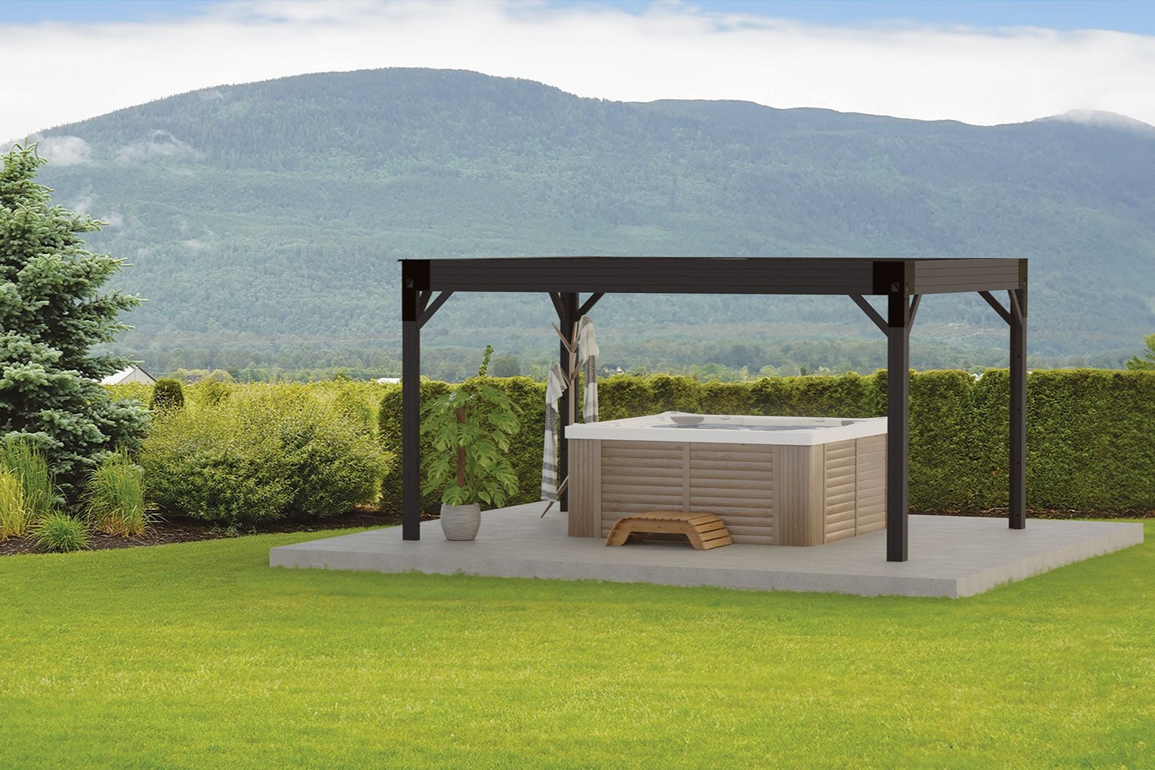 11'x14' Tucson Open Air Retractable Pergola — The Great Escape