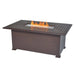 36" X 58" Farnham Brown Fire Table W/ Lid - The Great Escape