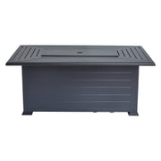 36" X 58" Farnham Ebony Fire Table W/ Lid - The Great Escape