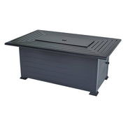 36" X 58" Farnham Ebony Fire Table W/ Lid - The Great Escape