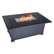 36" X 58" Farnham Ebony Fire Table W/ Lid - The Great Escape