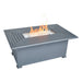 36" X 58" Farnham Graphite Fire Table W/ Lid - The Great Escape