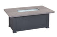 36" X 58" Graphite Erie Etch Fire Table W/ Lid - The Great Escape