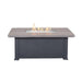 36" X 58" Graphite Erie Etch Fire Table W/ Lid - The Great Escape