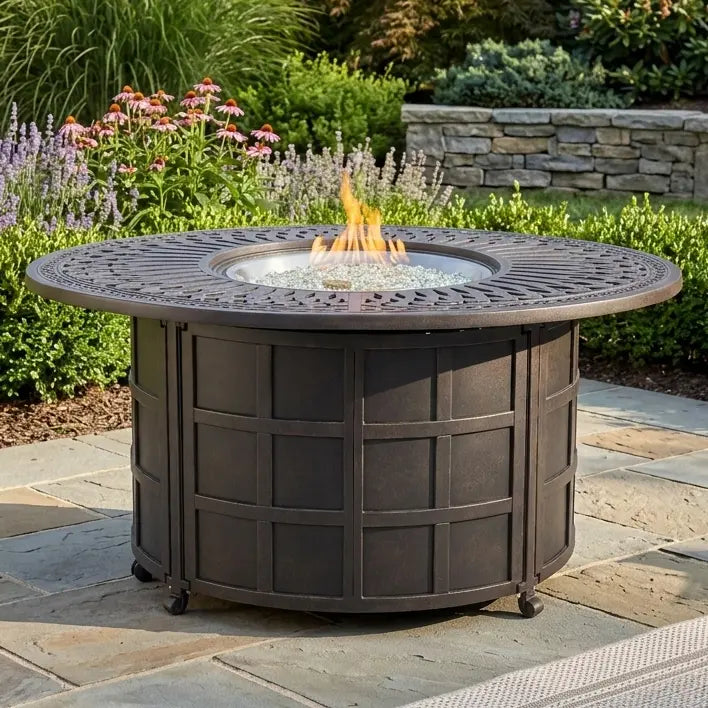 39" X 52" Mayfair Fire Table W/ Lid - The Great Escape