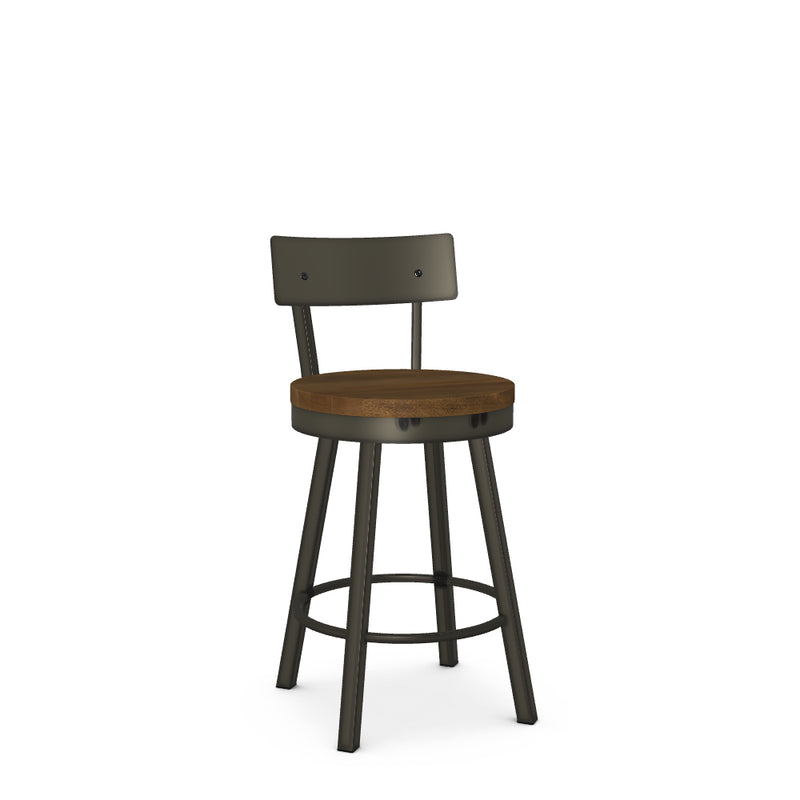 Lauren Counter Stool - Wood Seat/Metal Back - The Great Escape