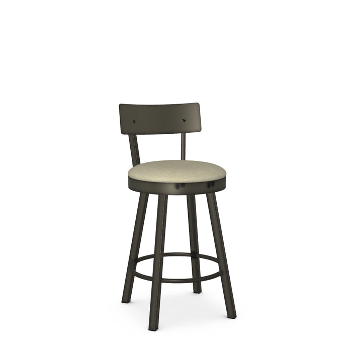 Lauren Counter Stool - Material Seat / Metal Back